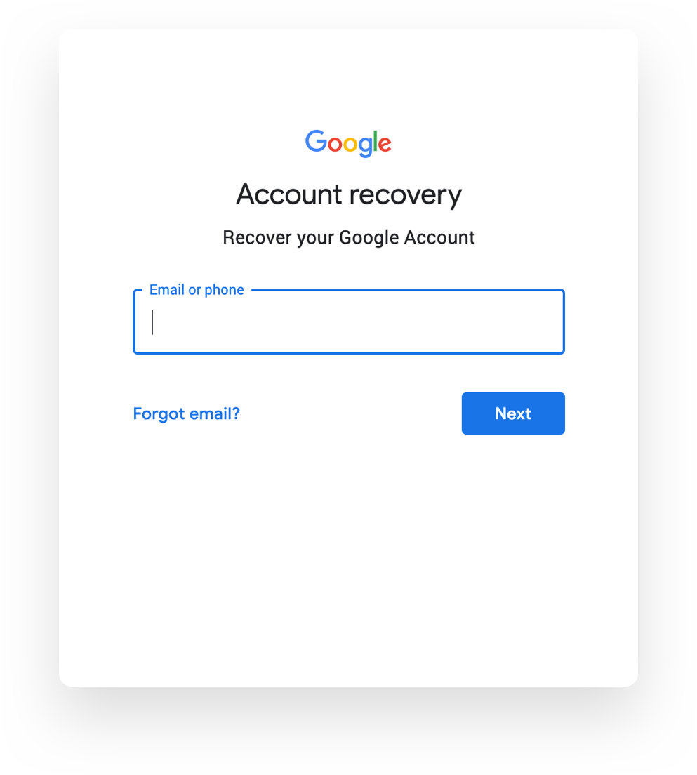 Account recovery