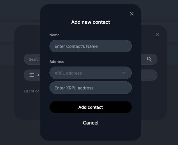 Add a new contact
